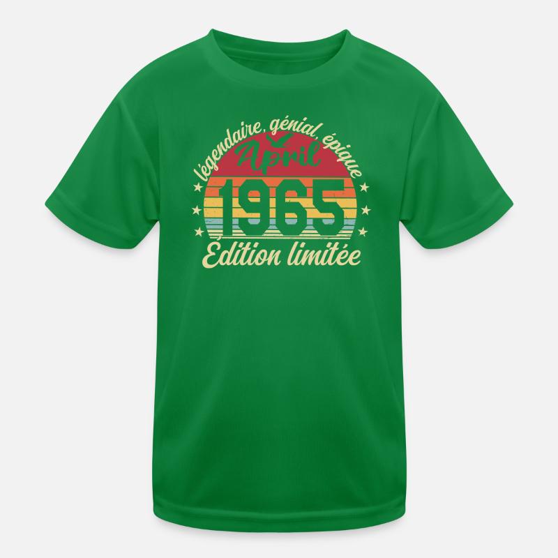 Geburtstag April 1965 April 1965 Kinder Funktions-T-Shirt
