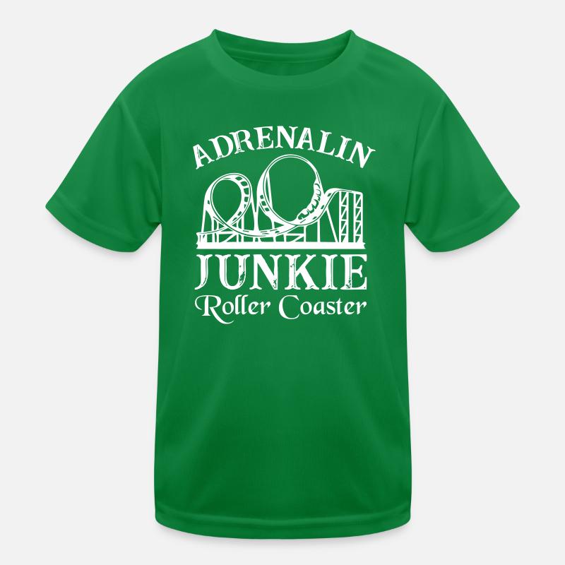 Adrenalin Junkie Roller Coaster Kinder Funktions-T-Shirt