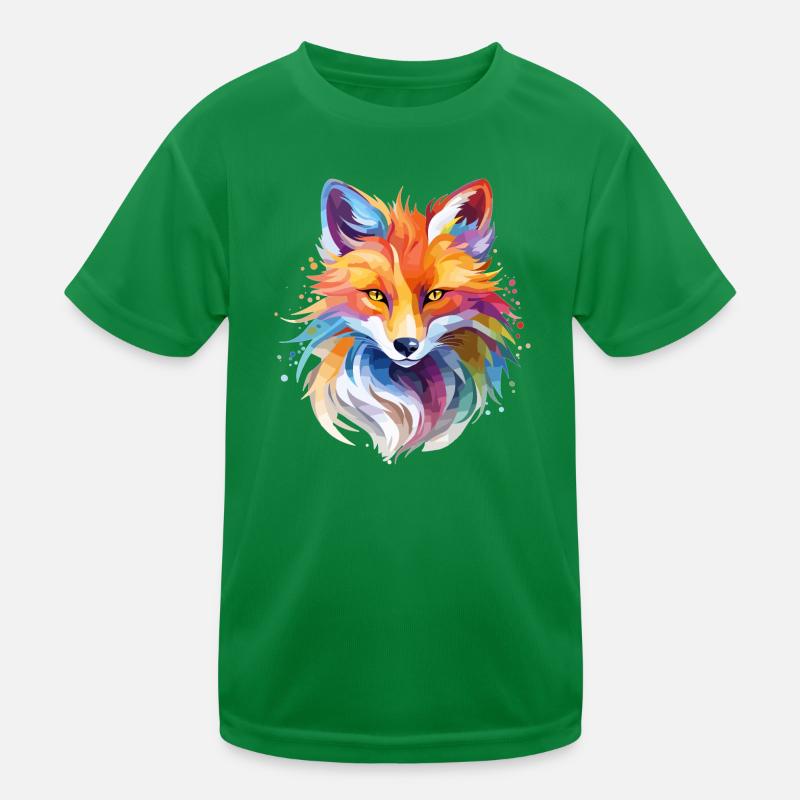 Cooles Fuchs Design Kinder Funktions-T-Shirt