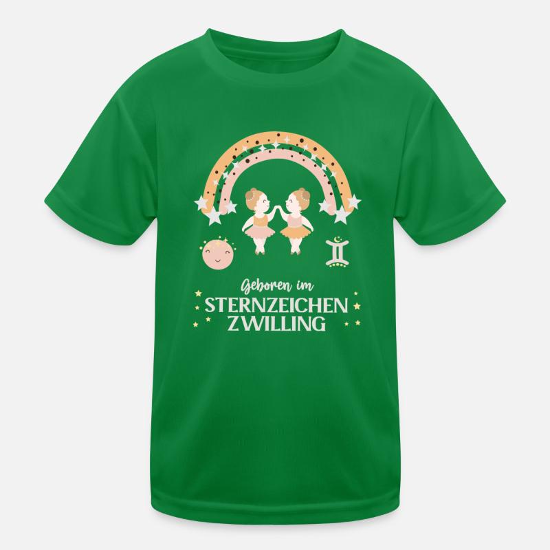 Zwilling Sternzeichen Geburtstag Sternbild Geb Kinder Funktions-T-Shirt