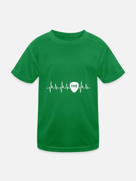 Musiker Shirt Gitarrist Guitare E-Gitarre Konzert - T-shirt sport Enfant - vert - Devant