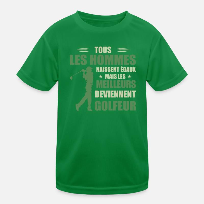 Hommes égaux meilleurs deviennent Golfeurs T-shirt sport Enfant