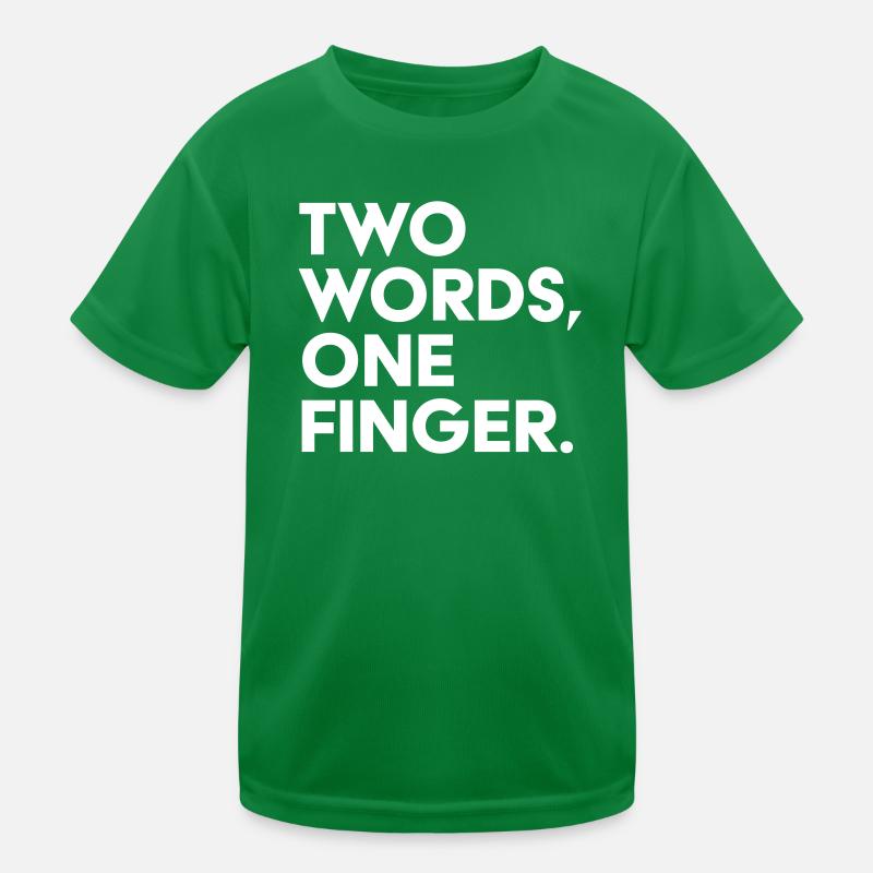 Deux mots un doigt T-shirt sport Enfant
