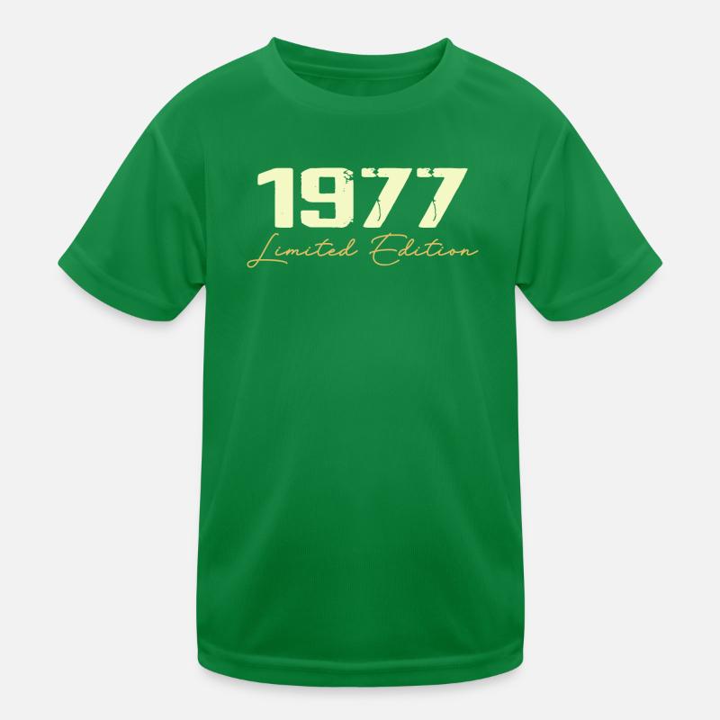 1977 Limitierte Auflage - 1977 Geburtstagsgeschenk Kinder Funktions-T-Shirt