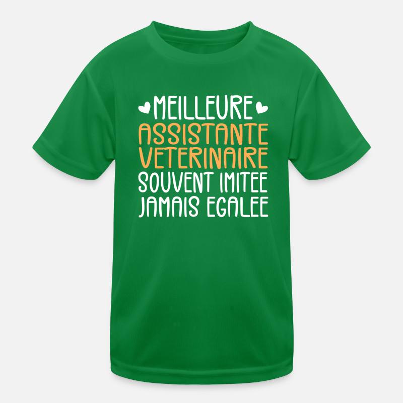 Souvent imitée Meilleure assistante vétérinaire T-shirt sport Enfant