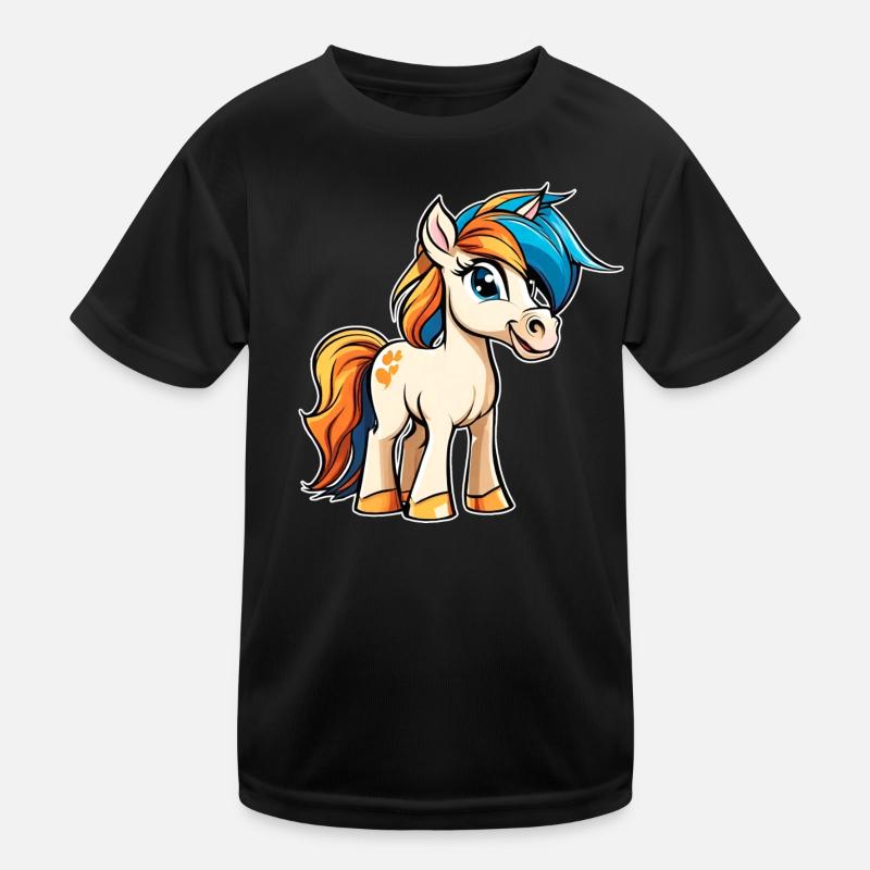 Cute Little Pony Horse Kids Functional T-Shirt