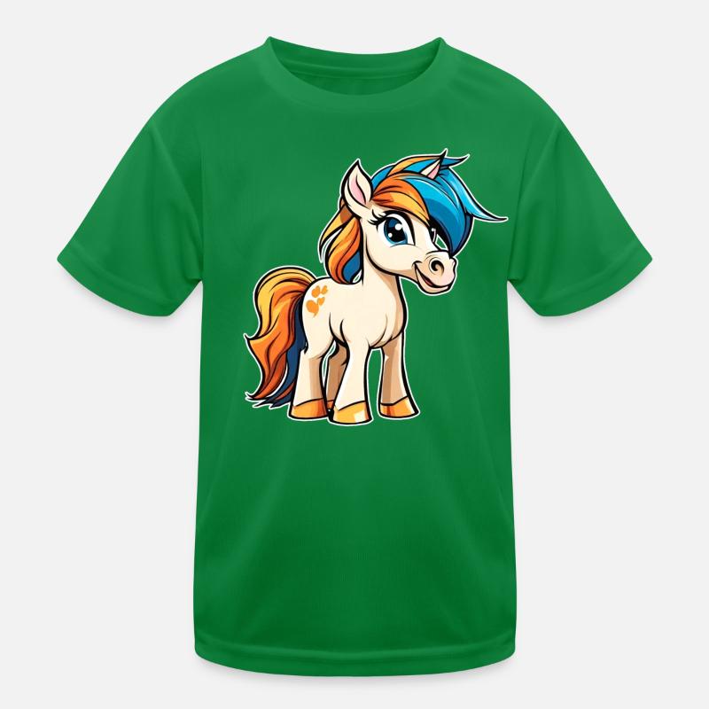 Mignon petit cheval poney T-shirt sport Enfant