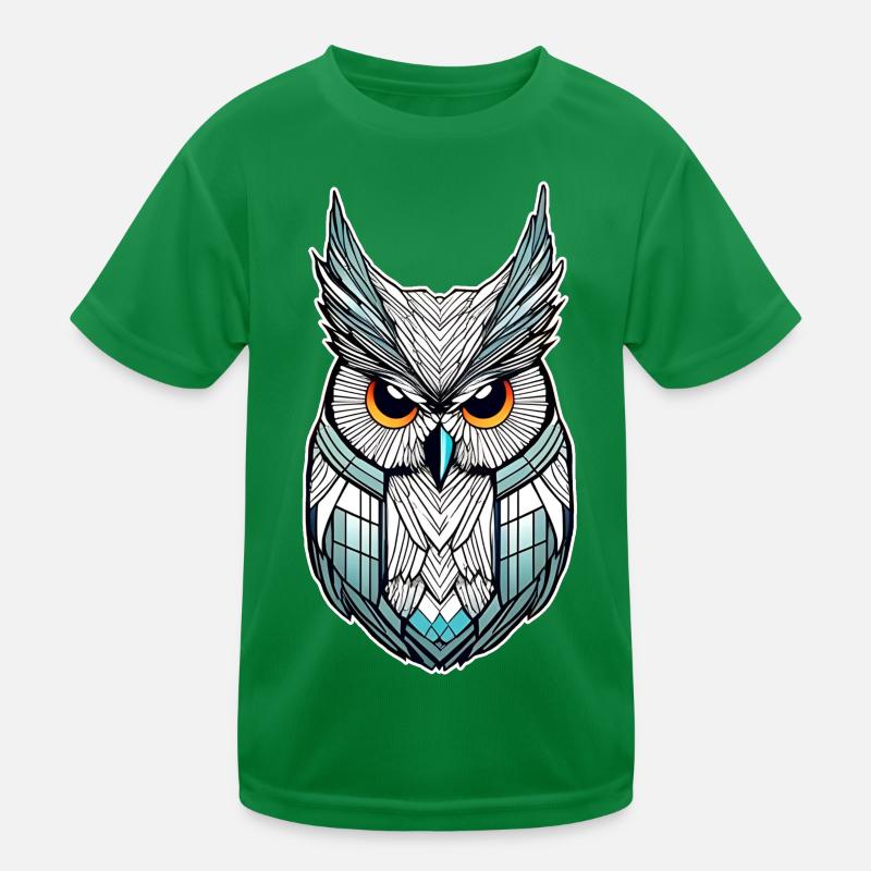 Cooles Eulen Symbol Kinder Funktions-T-Shirt