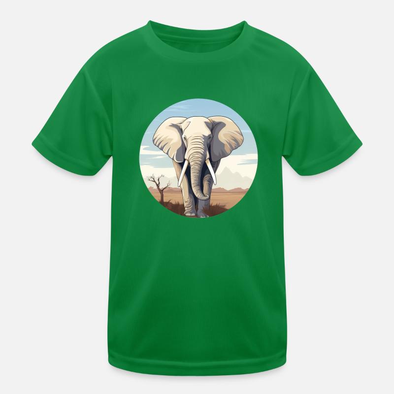 Elefant Kinder Funktions-T-Shirt