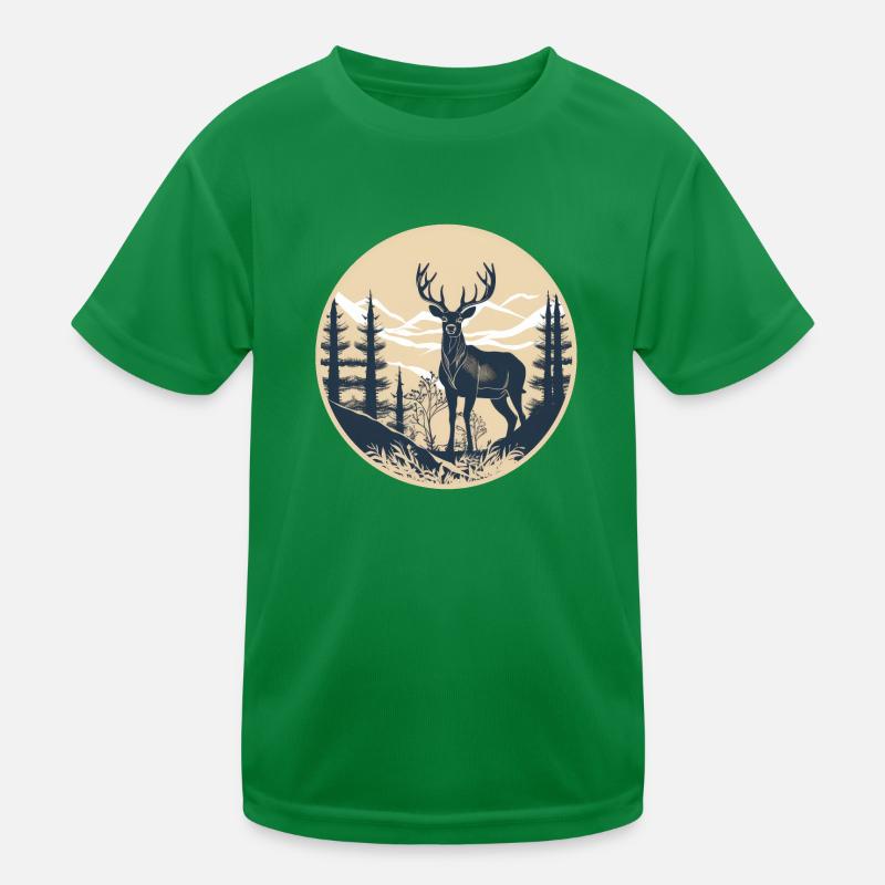 Cerf T-shirt sport Enfant