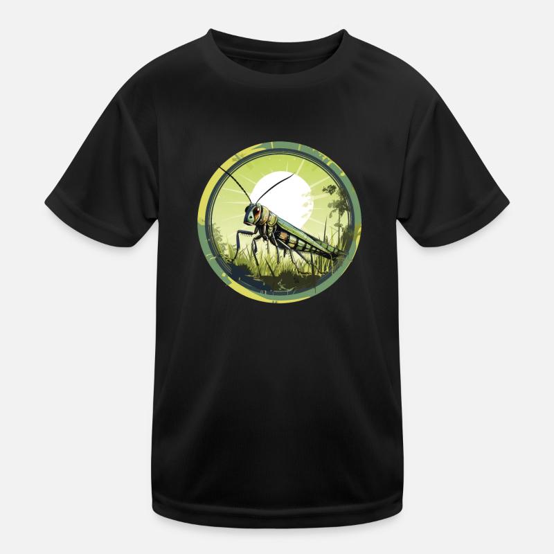 Grashüpfer Kinder Funktions-T-Shirt