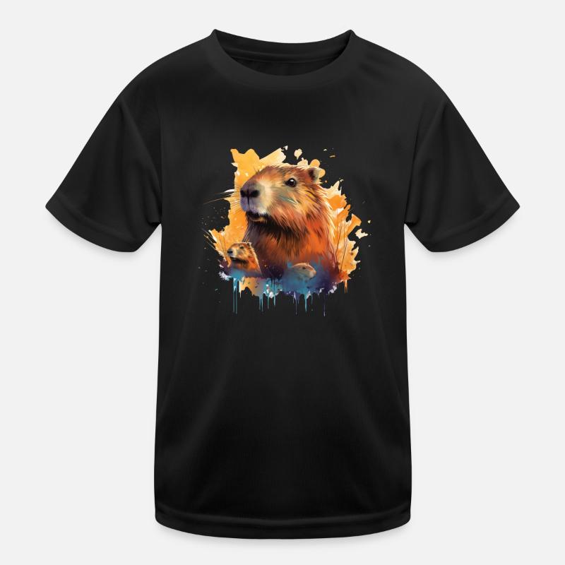 Capybara Kinder Funktions-T-Shirt