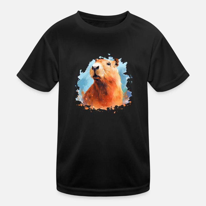 Capybara Kinder Funktions-T-Shirt