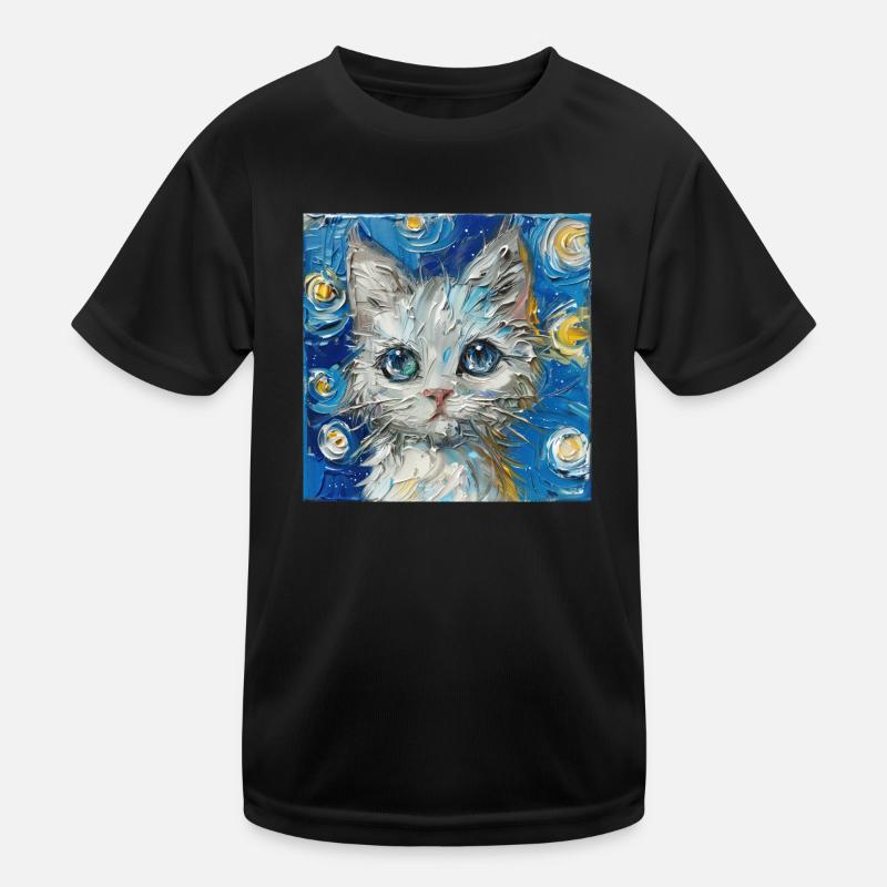 Chat, Motif De Chat T-shirt sport Enfant