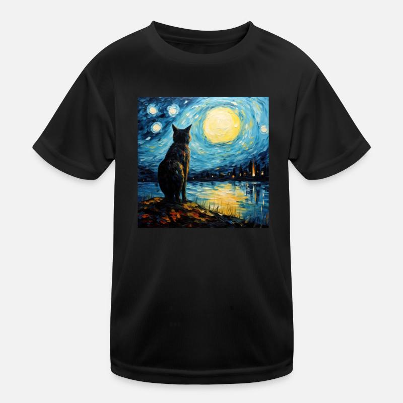 Chat, Motif De Chat T-shirt sport Enfant