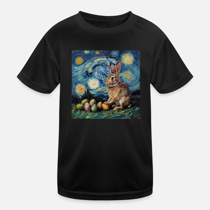 lapin de Pâques, Pâques, lapin, joyeuses Pâques, oeufs de Pâques T-shirt sport Enfant