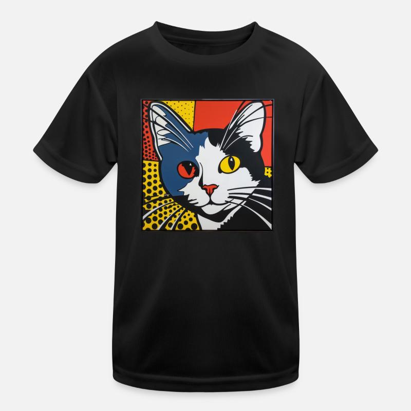 Chat, Motif De Chat T-shirt sport Enfant
