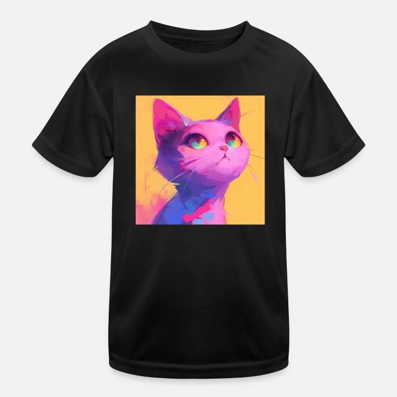 Katze, katzenmotiv Kinder Funktions-T-Shirt