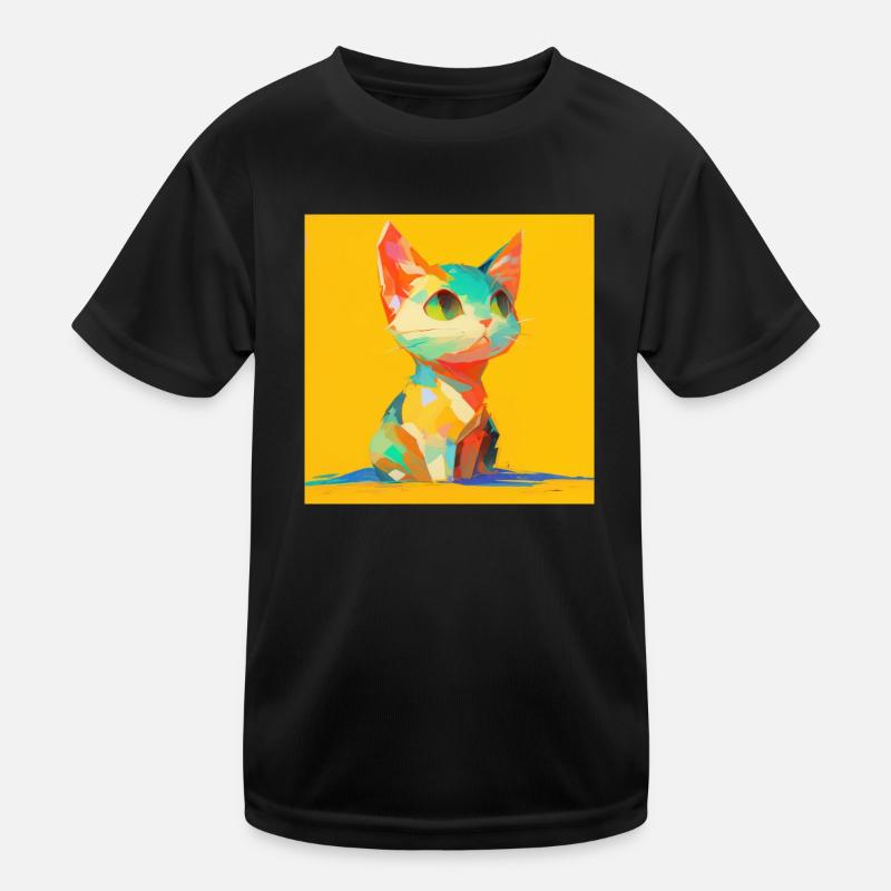 Chat, Motif De Chat T-shirt sport Enfant