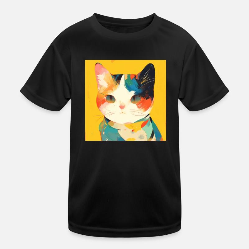 Chat, Motif De Chat T-shirt sport Enfant