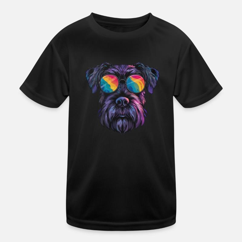 Schnauzer Géant, Schnauzer Géant, Chien T-shirt sport Enfant