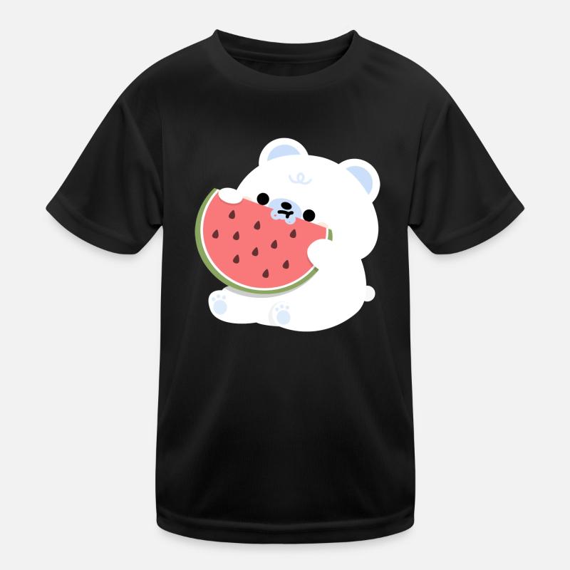 Polar Bear Watermelon Kids Functional T-Shirt