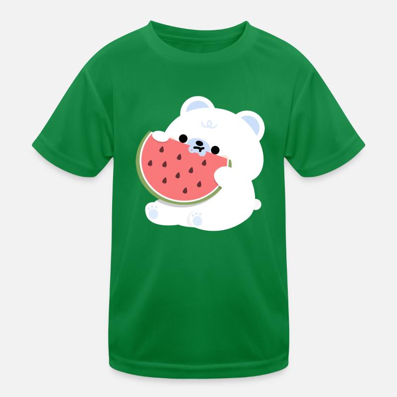 Polar Bear Watermelon Kids Functional T-Shirt