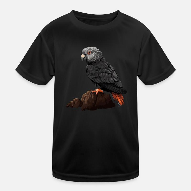 Baby Parrot Bird Macaw Grey Parrot Kids Functional T-Shirt