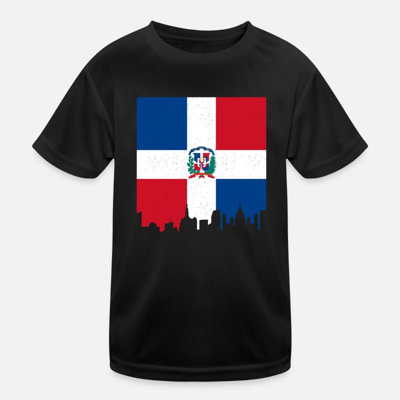 République dominicaine drapeau Dom Rep drapeau Voyage T-shirt sport Enfant