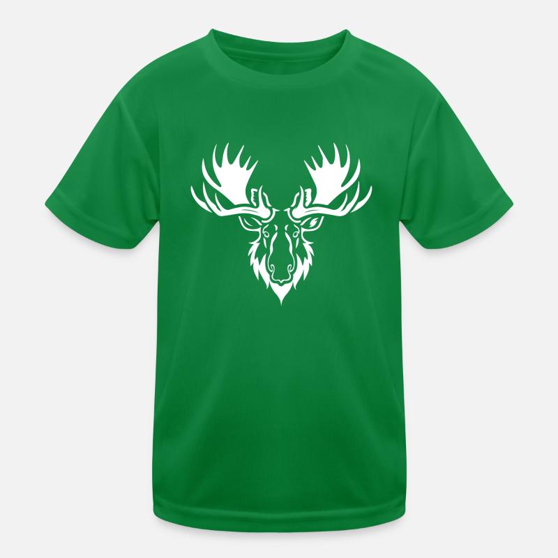 Elch Kinder Funktions-T-Shirt