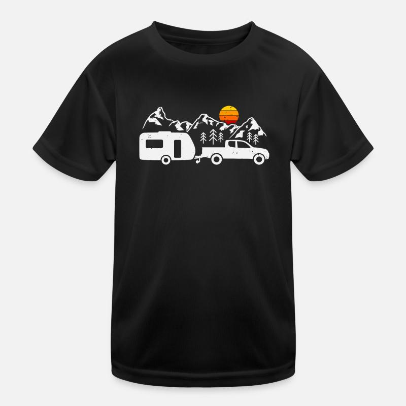 Camper Travel Trailer Camping Kids Functional T-Shirt