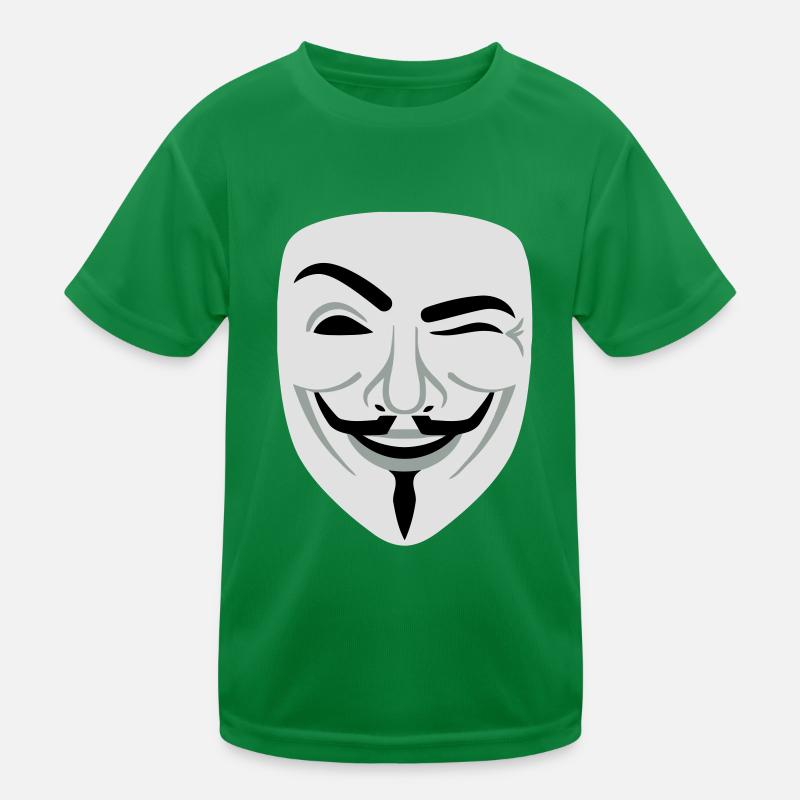 Fun Guy Fawkes Anonymous Kinder Funktions-T-Shirt