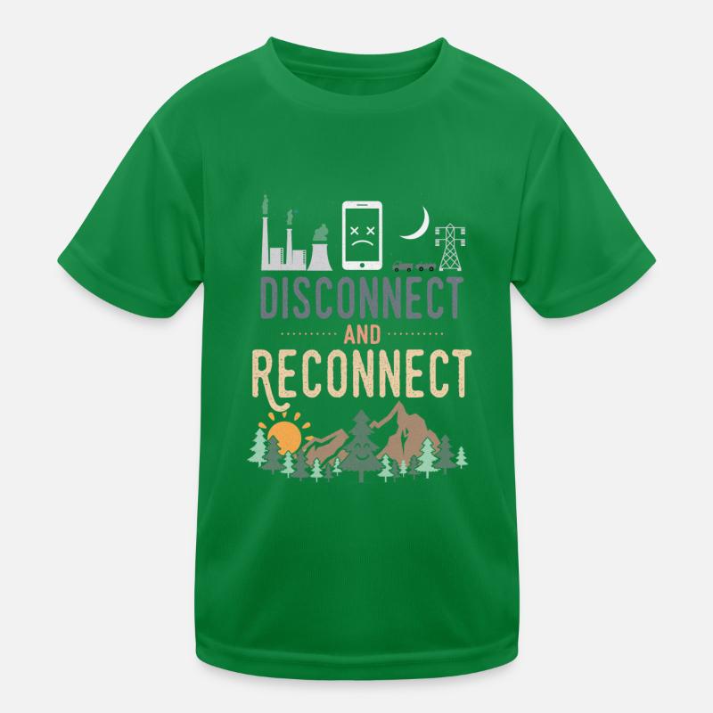 Disconnect And Reconnect Kids Functional T-Shirt