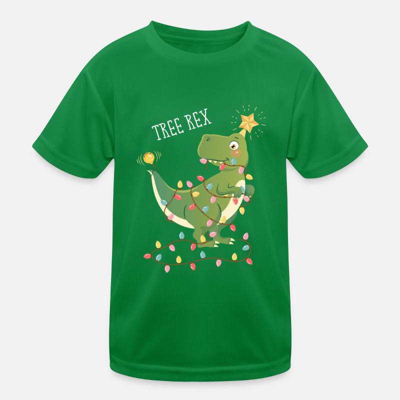 Tree Rex Dinosaurier Weihnachten Weihnachtsbaum Kinder Funktions-T-Shirt