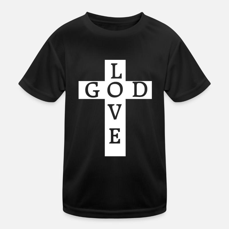 Jesus Christ God God Kids Functional T-Shirt