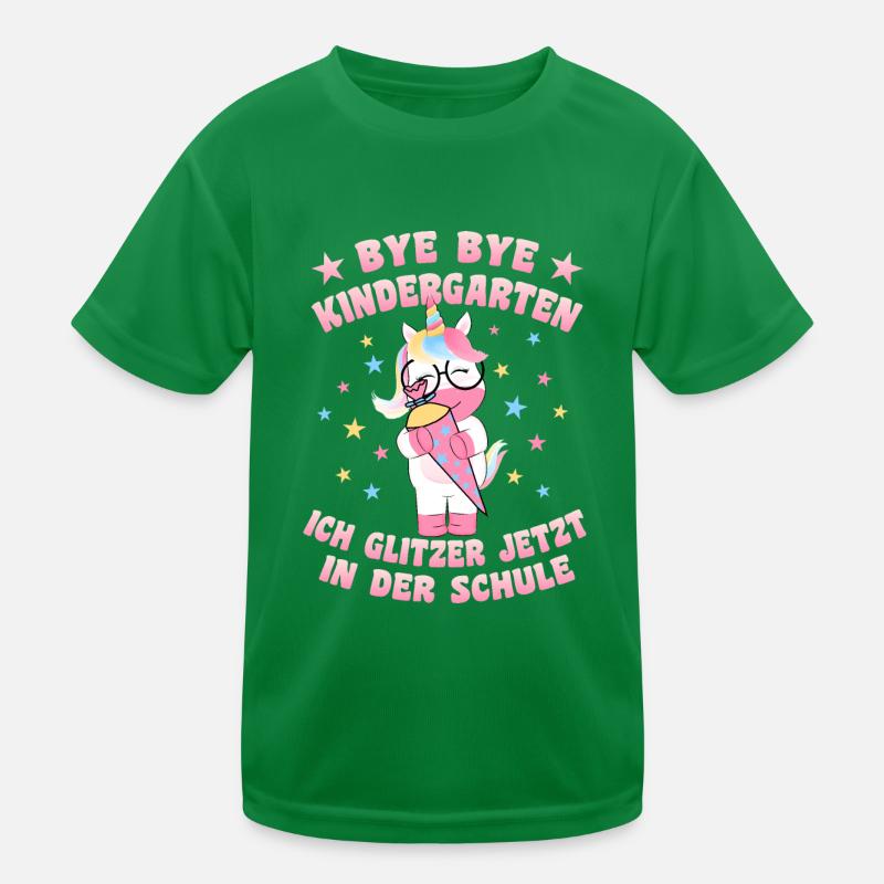 Einschulung Schulanfang Mädchen 1. Klasse Kinder Funktions-T-Shirt
