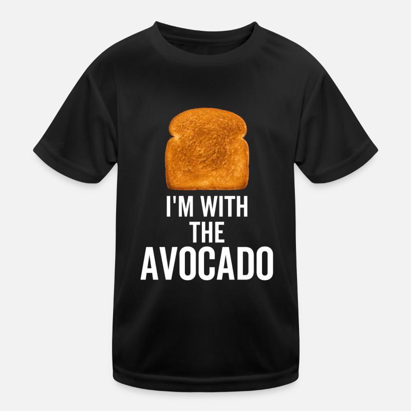 Ich bin mit der Avocado Kinder Funktions-T-Shirt
