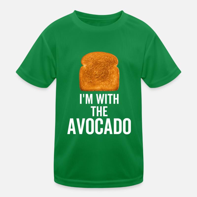 Ich bin mit der Avocado Kinder Funktions-T-Shirt