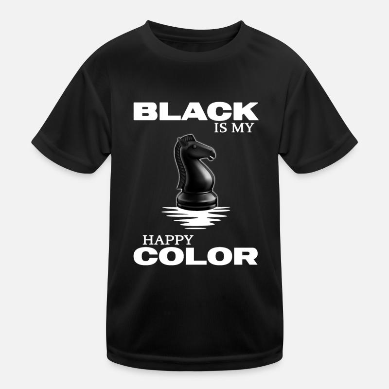 échecs, le noir est ma couleur heureuse juneteenth T-shirt sport Enfant