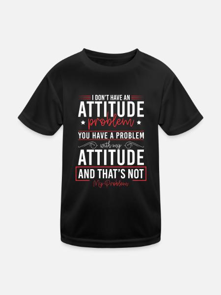 Solution Pas mon problème Le moindre mal - T-shirt sport Enfant - noir - Devant