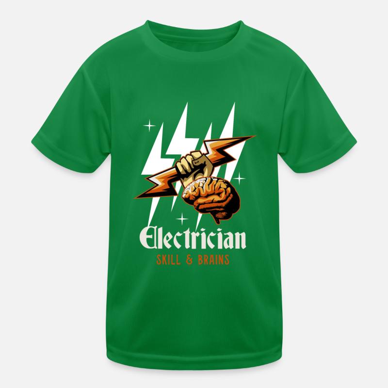 Electrician Worker Craftsmen Hobby Circuits Kids Functional T-Shirt