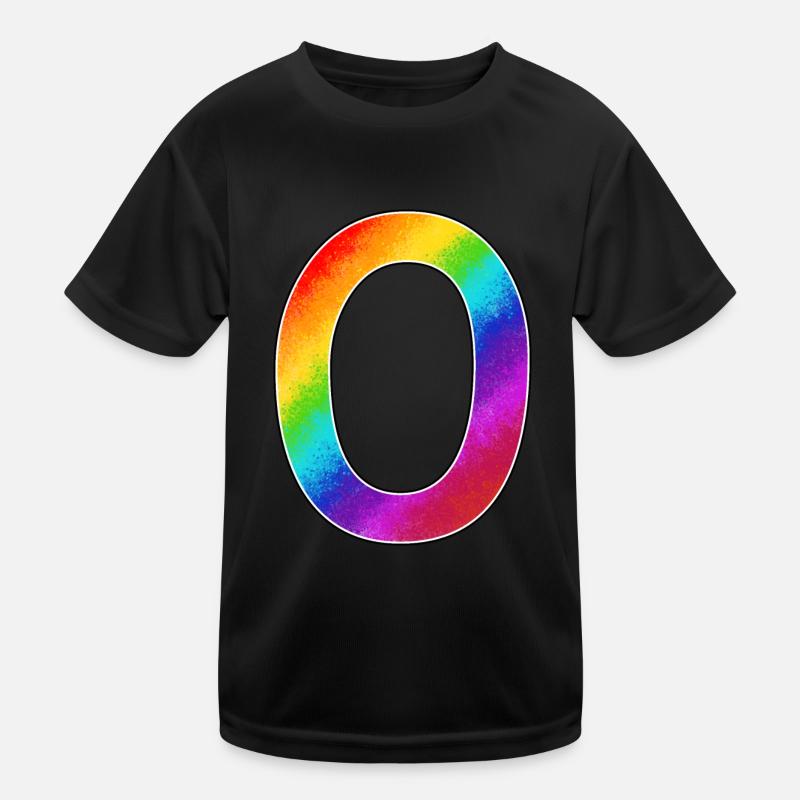Rainbow Zero Birthday Kids Functional T-Shirt