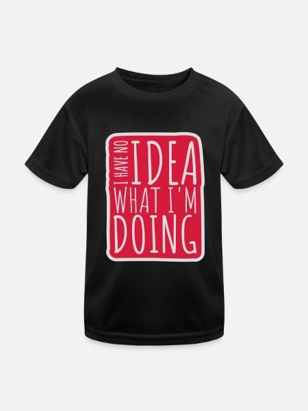 Aucune idée - T-shirt sport Enfant - noir - Devant