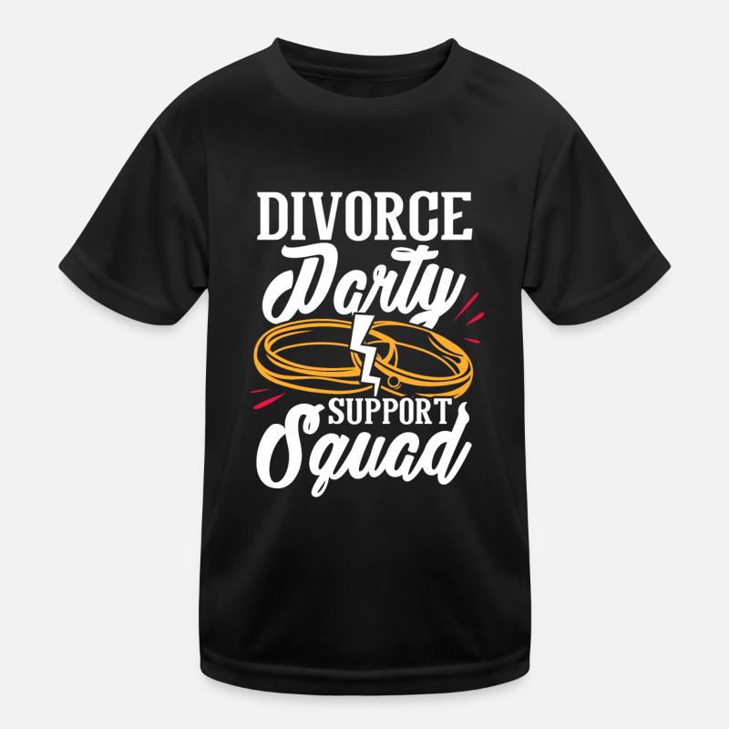 Recently Divorced - Supporting Divorce Party - Kinder Funktions-T-Shirt - Schwarz