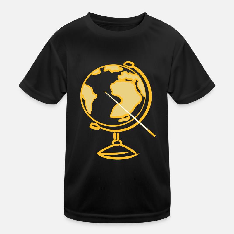 Globe. Géographie. Enseignant T-shirt sport Enfant