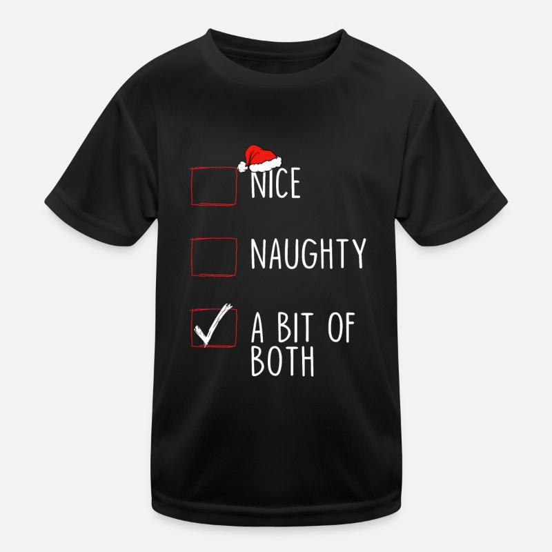 Nice Naughty A Bit Of Both Kids Functional T-Shirt