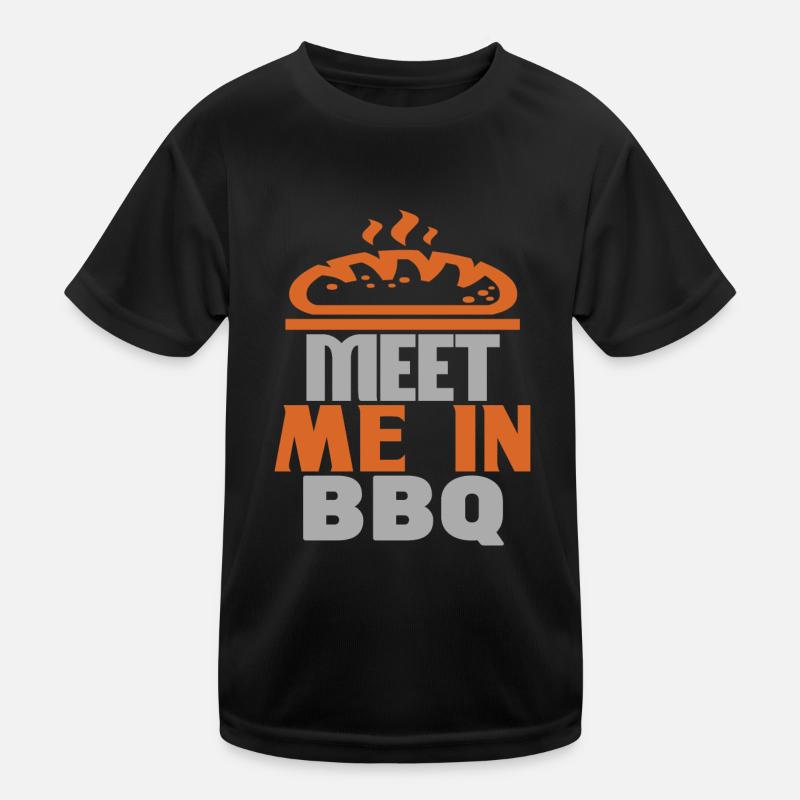 TREFFEN SIE MICH IM BBQ Kinder Funktions-T-Shirt