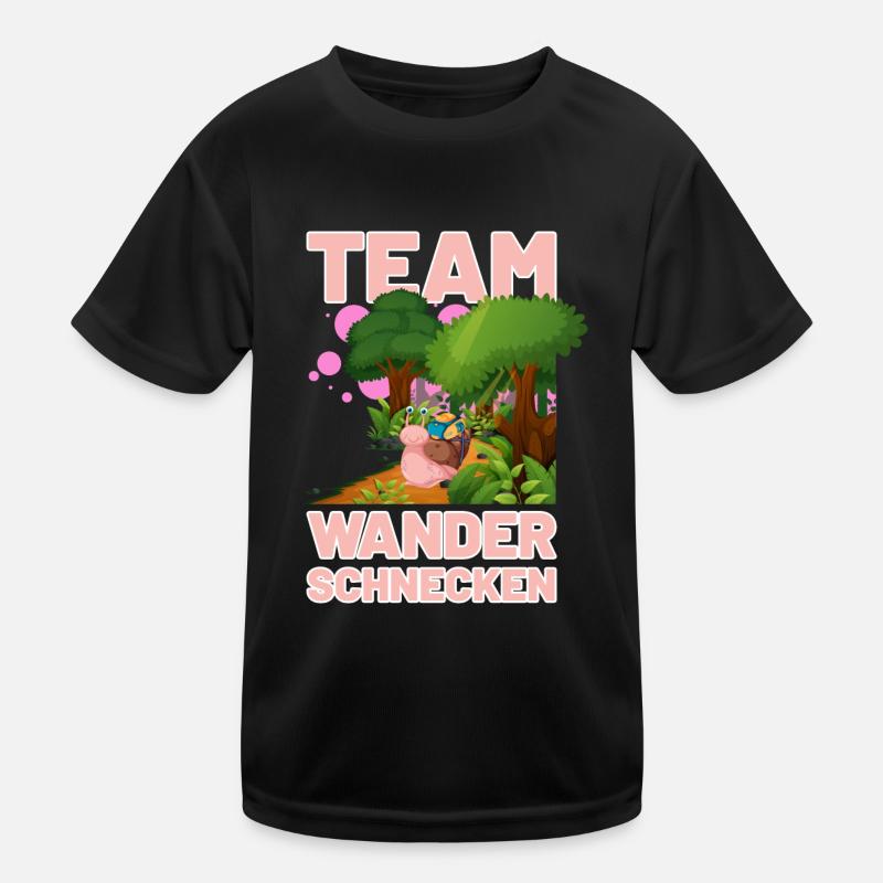 Team Wanderschnecken Kinder Funktions-T-Shirt