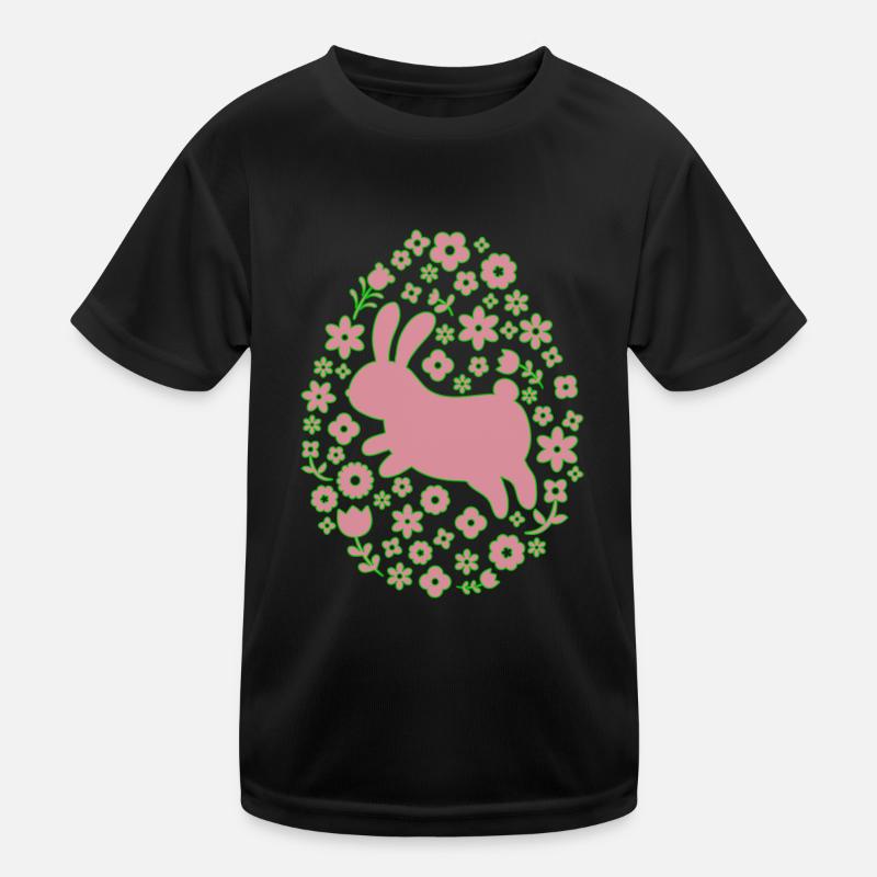 Easter and Flowers Kids Functional T-Shirt
