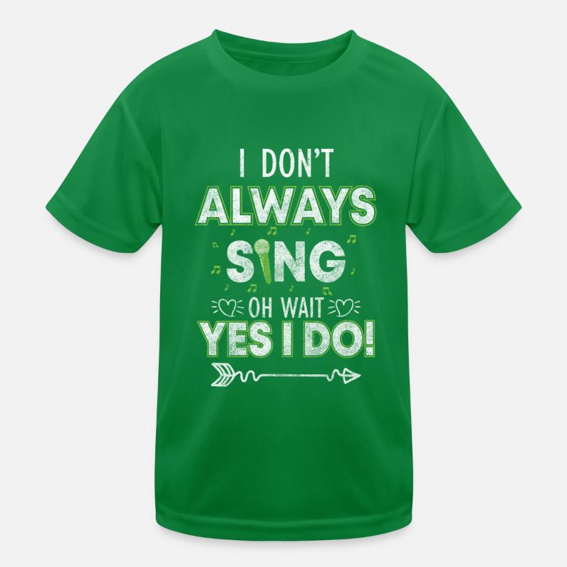 Singen Leidenschaft Noten Mikrofon Kinder Funktions-T-Shirt
